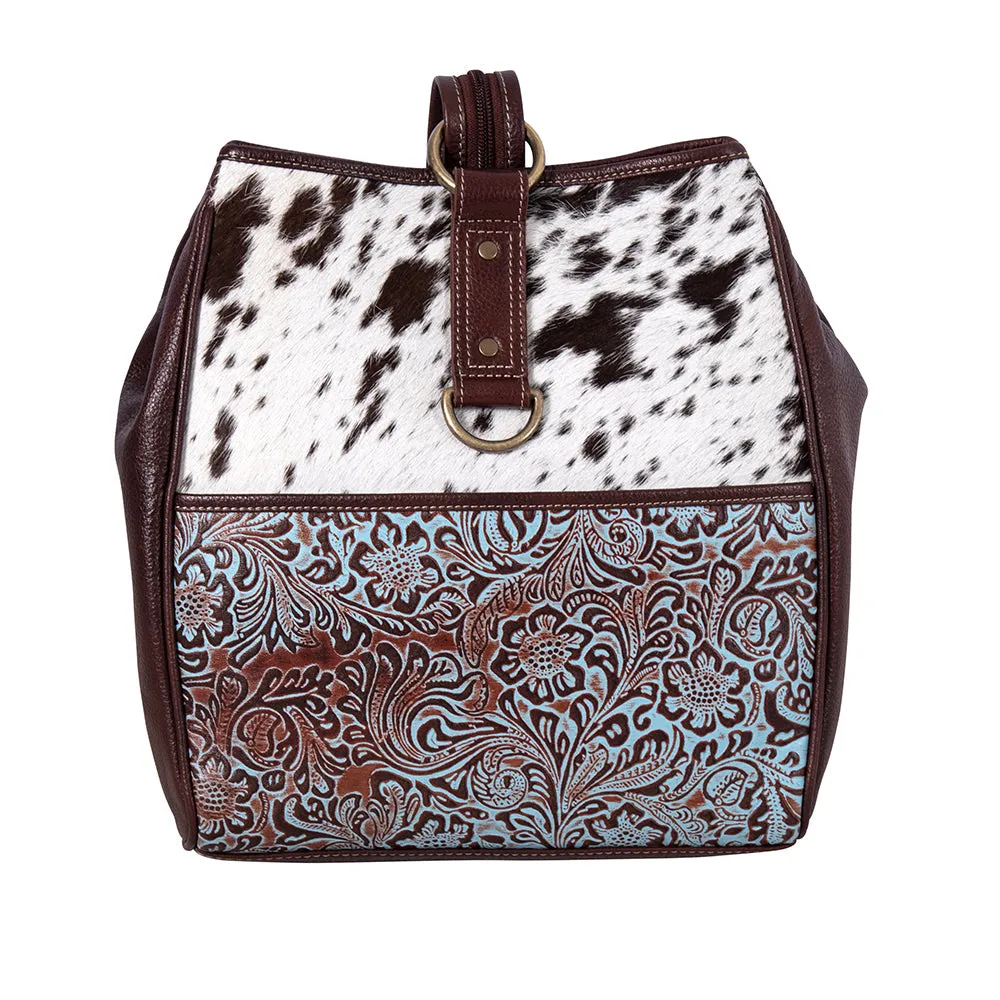 Mountain Trail Convertible Leather & Hairon Bag sold by Myra Bag