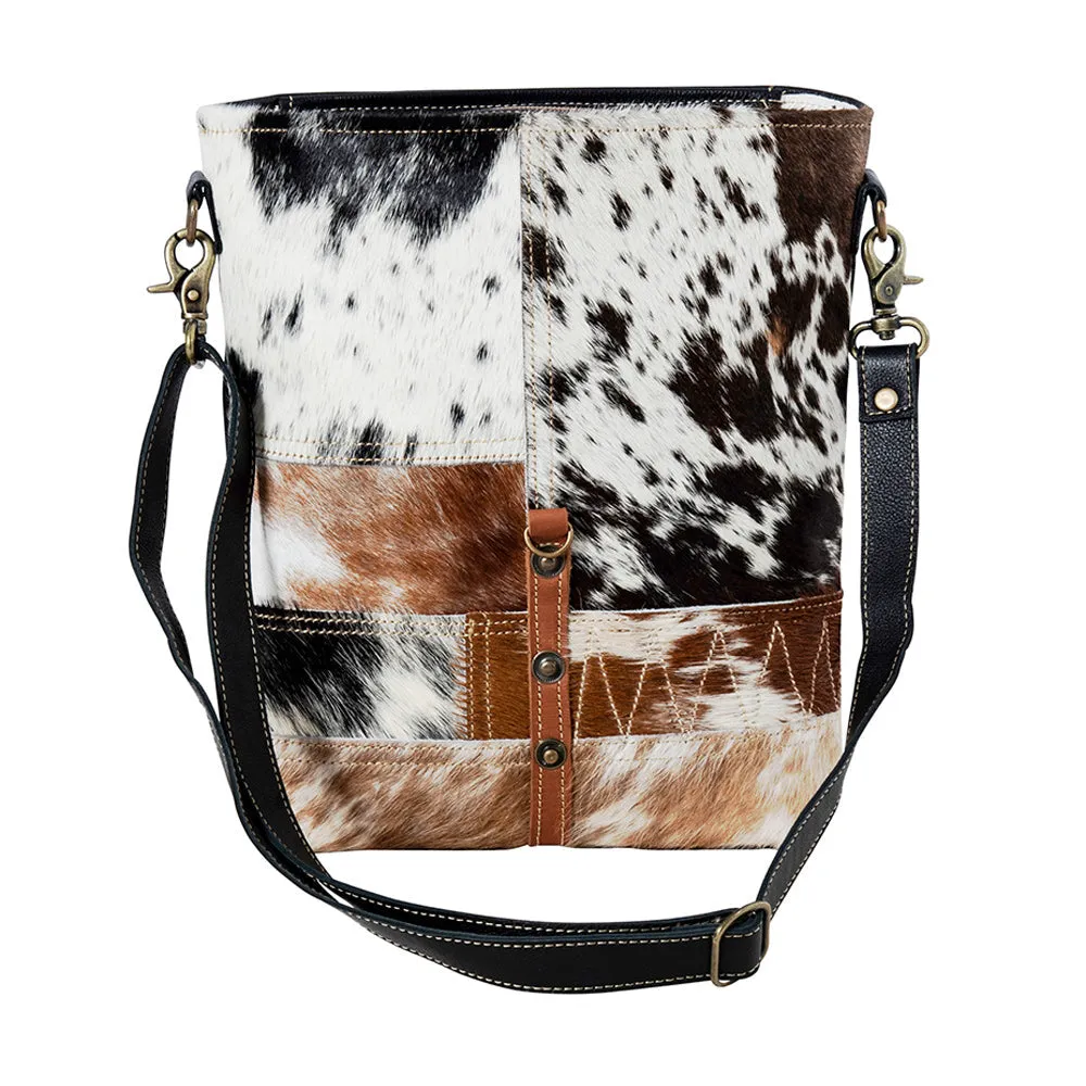 Tyler Ridge Hair-on Hide Leather Bag sold by Myra Bag