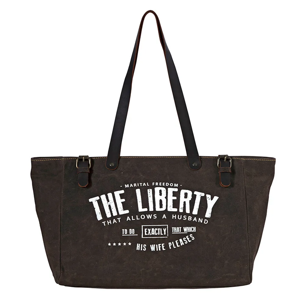 The Liberty Weekender Bag sold by Myra Bag