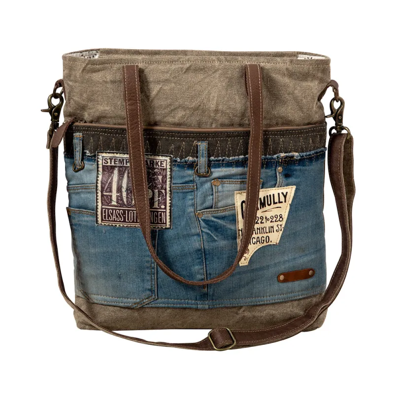 Gormully Denim Tote Bag sold by Myra Bag