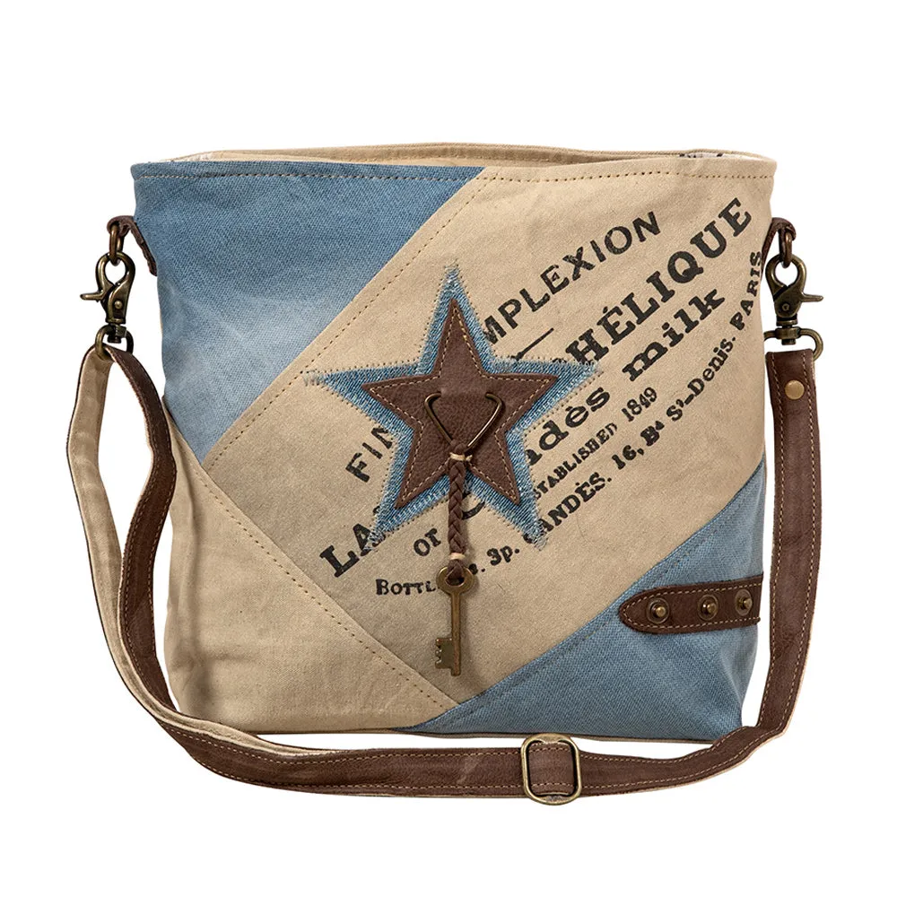 Blue Star Key Messenger Bag sold by Myra Bag