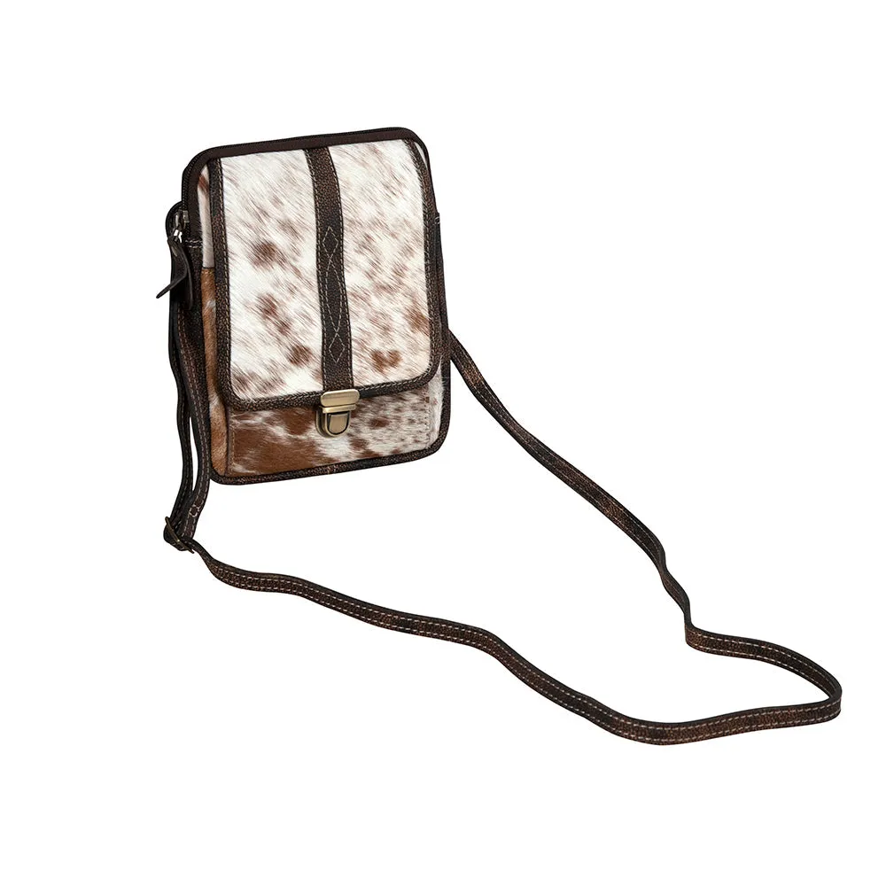 Santa Mesa Mini Leather & Hairon Bag in Light Hair-on Hide sold by Myra Bag product image thumbnail 2
