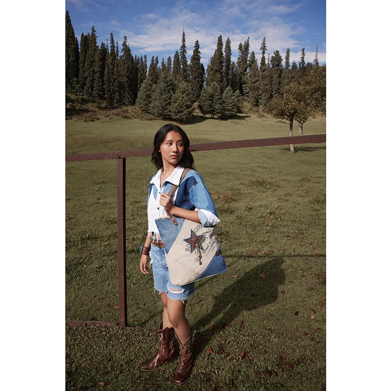 Blue Star Key Tote Bag sold by Myra Bag product image thumbnail 4