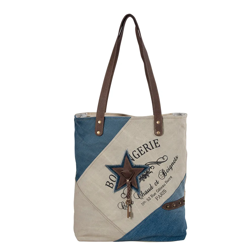 Blue Star Key Tote Bag sold by Myra Bag