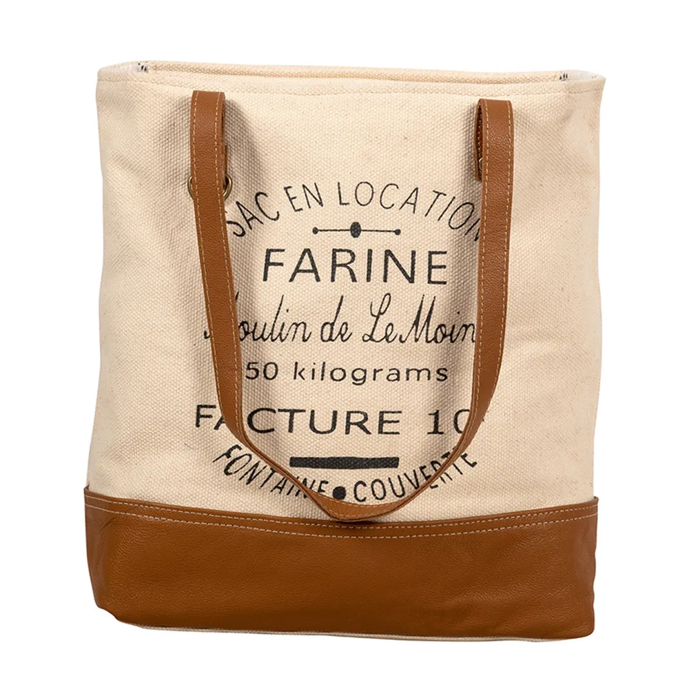 Farine Canvas Tote Bag sold by Myra Bag