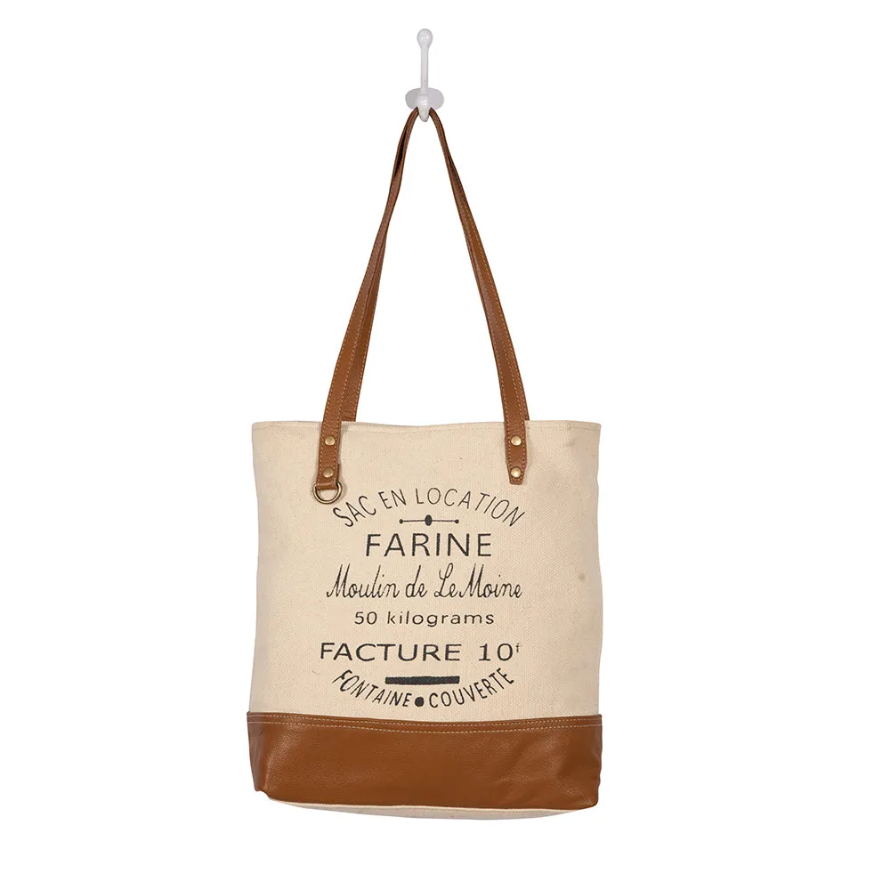 Farine Canvas Tote Bag sold by Myra Bag product image thumbnail 5