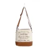Farine Canvas Shoulder Bag sold by Myra Bag