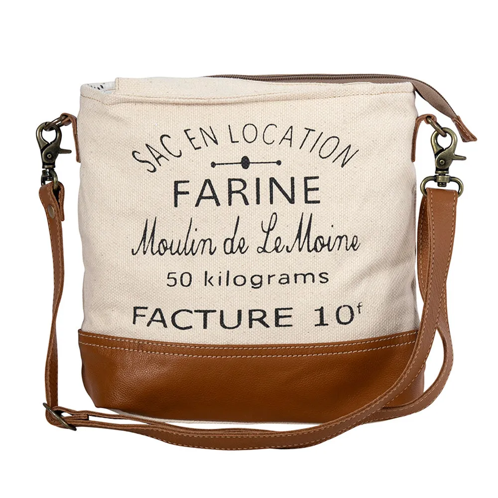 Farine Canvas Shoulder Bag sold by Myra Bag