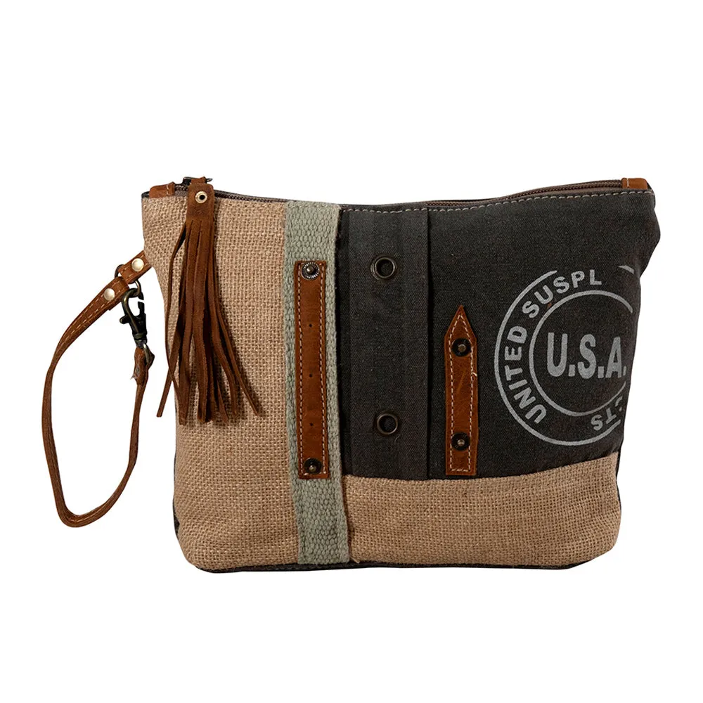 USA Canvas Patch Pouch sold by Myra Bag