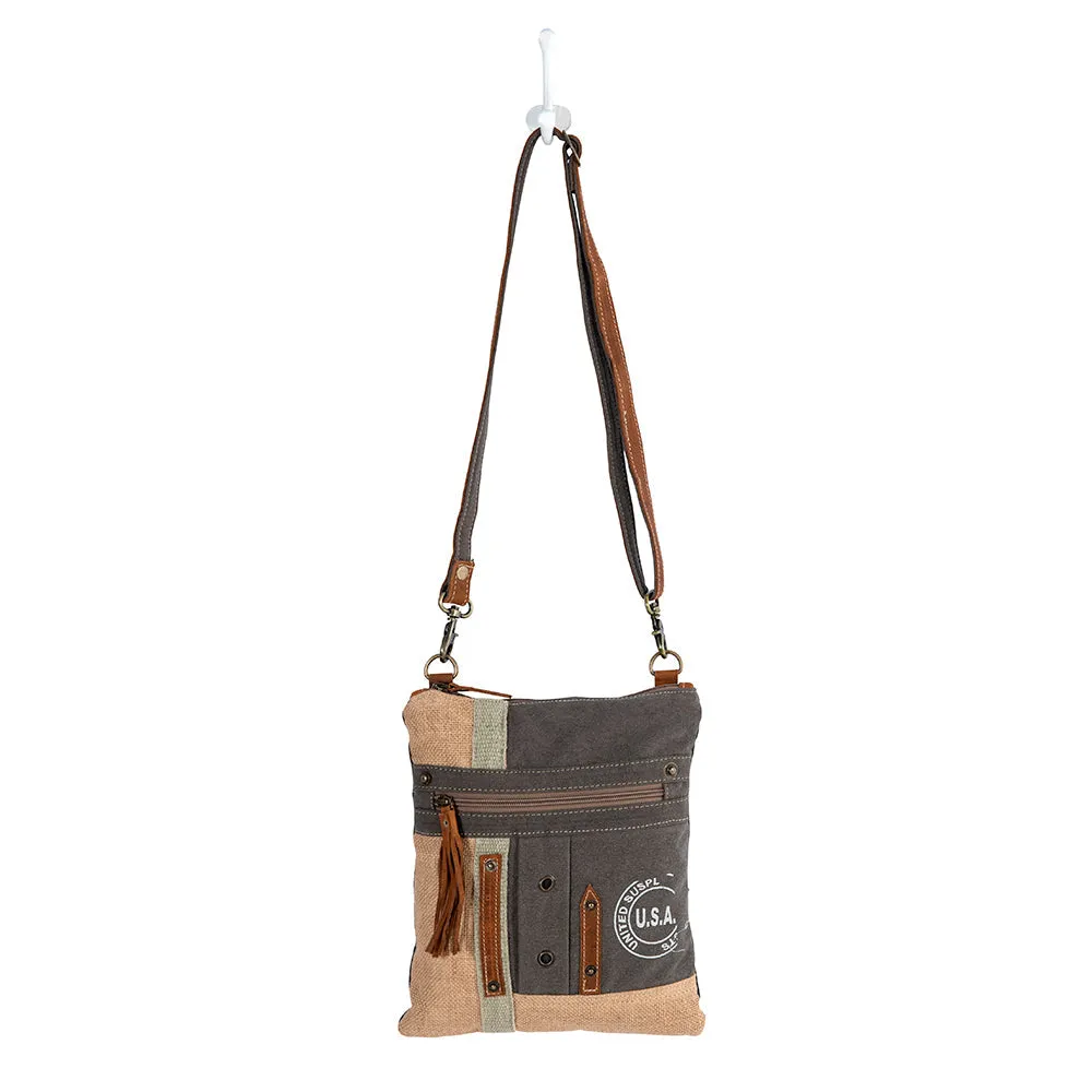 USA Canvas Patch Crossbody Bag sold by Myra Bag product image thumbnail 4