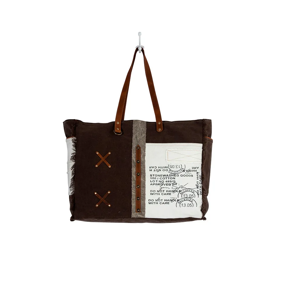 Graded Cotton Farmland Weekender Bag sold by Myra Bag product image thumbnail 4