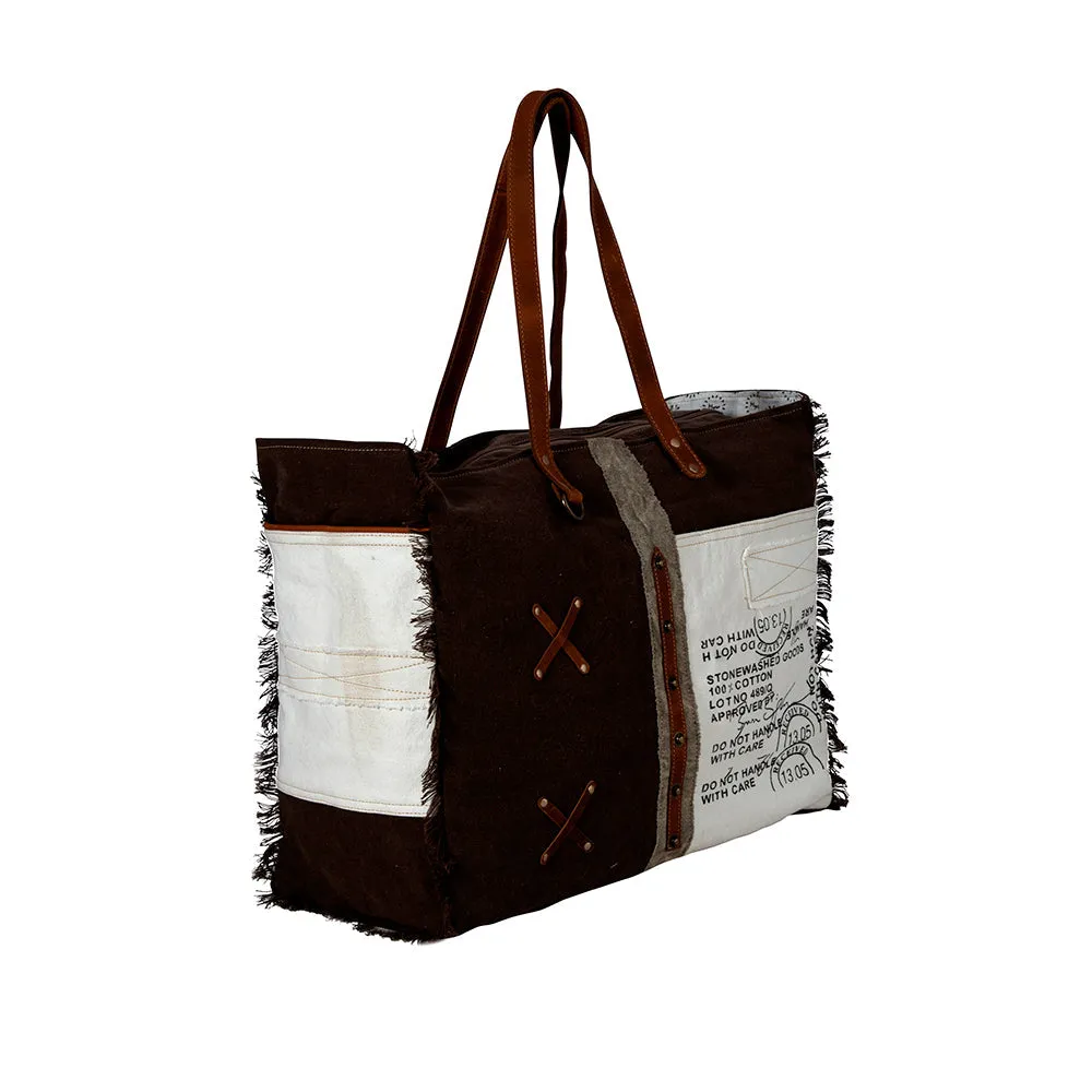 Graded Cotton Farmland Weekender Bag sold by Myra Bag product image thumbnail 2