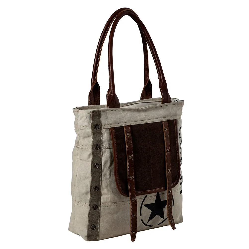 Army Motif Tote Bag sold by Myra Bag product image thumbnail 2