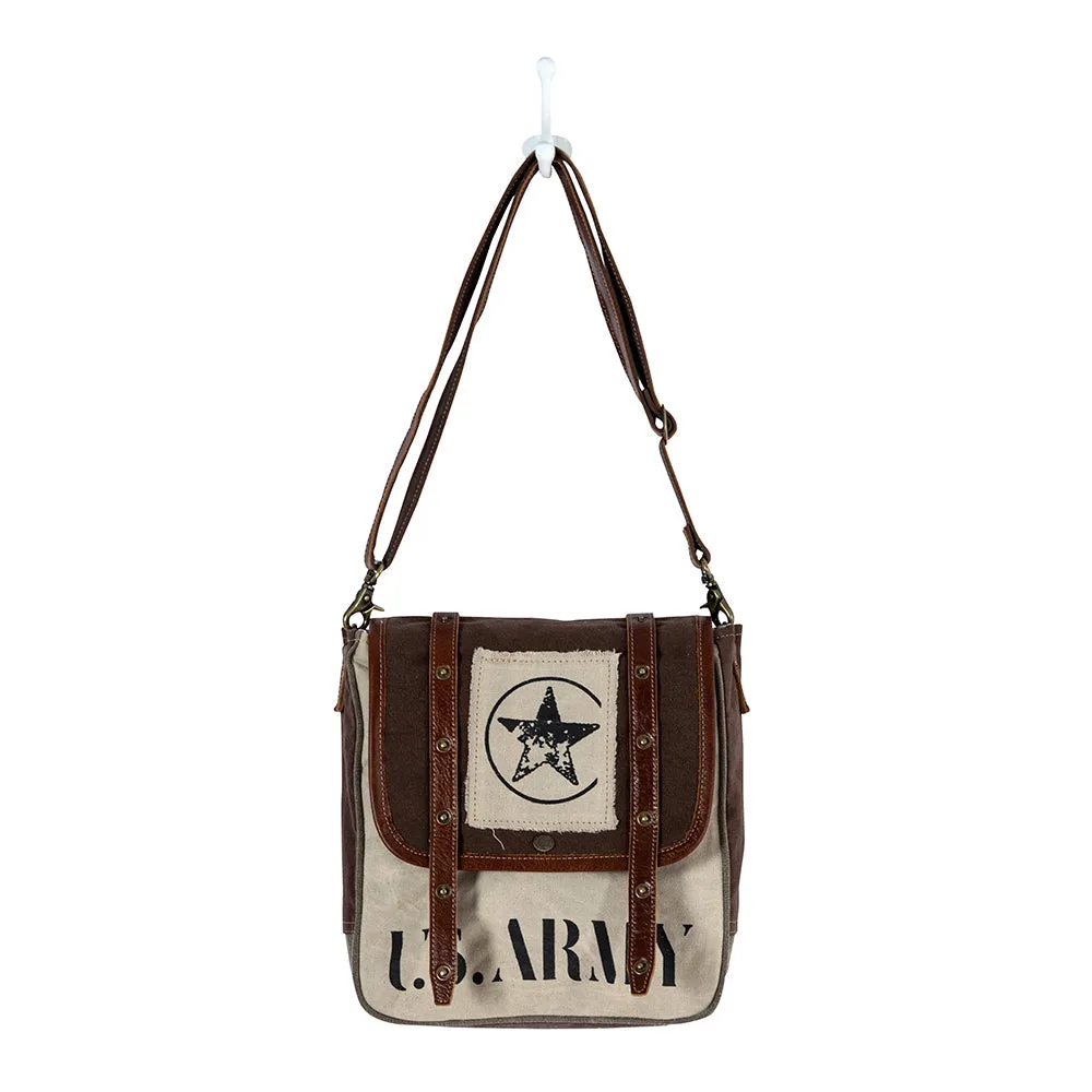 Army Motif Shoulder Bag sold by Myra Bag product image thumbnail 4