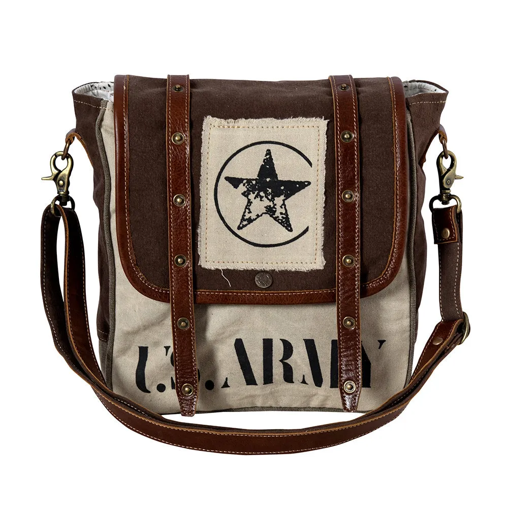 Army Motif Shoulder Bag sold by Myra Bag