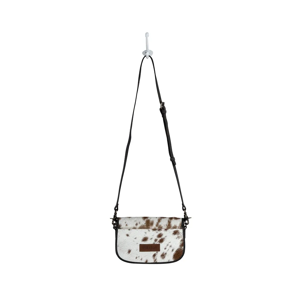 Angus Ridge Leather & Hairon Bag in Light Hair-on Hide sold by Myra Bag product image thumbnail 5