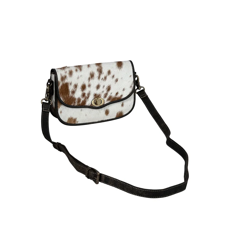 Angus Ridge Leather & Hairon Bag in Light Hair-on Hide sold by Myra Bag product image thumbnail 2