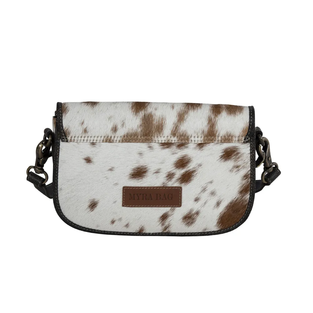 Angus Ridge Leather & Hairon Bag in Light Hair-on Hide sold by Myra Bag product image thumbnail 3