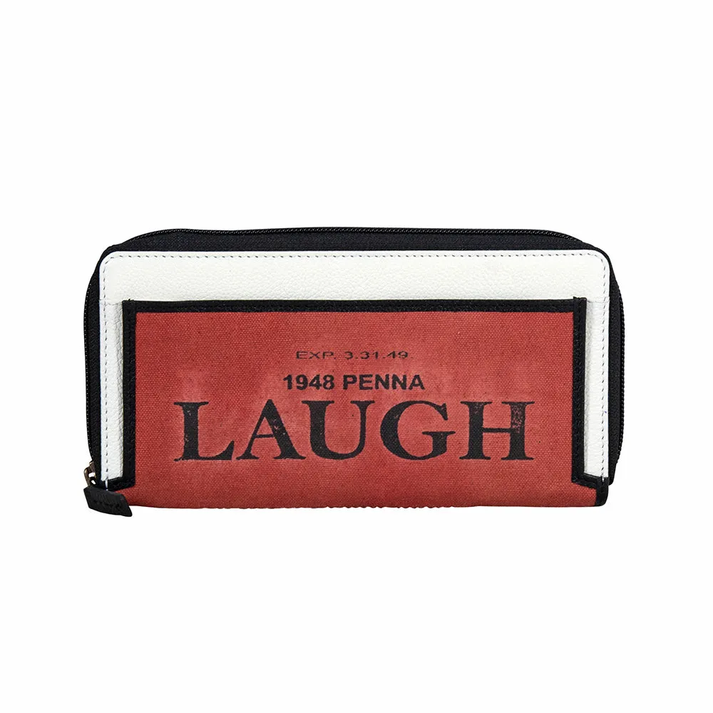 Life?? a Laugh Wallet sold by Myra Bag