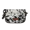 Angus Ridge Leather & Hairon Bag In Dark Hair-On Hide sold by Myra Bag