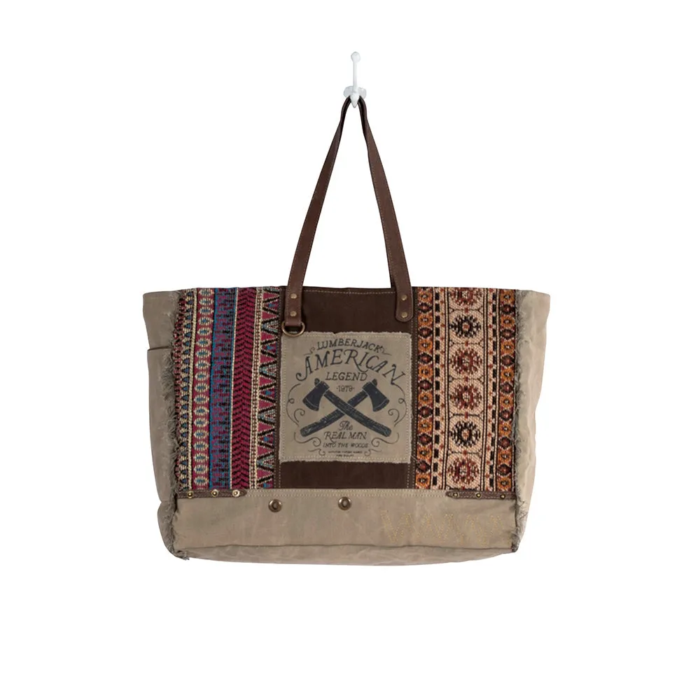 Vintage Journeys Weekender Bag sold by Myra Bag product image thumbnail 4