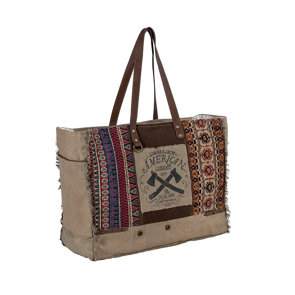 Vintage Journeys Weekender Bag sold by Myra Bag product image thumbnail 2