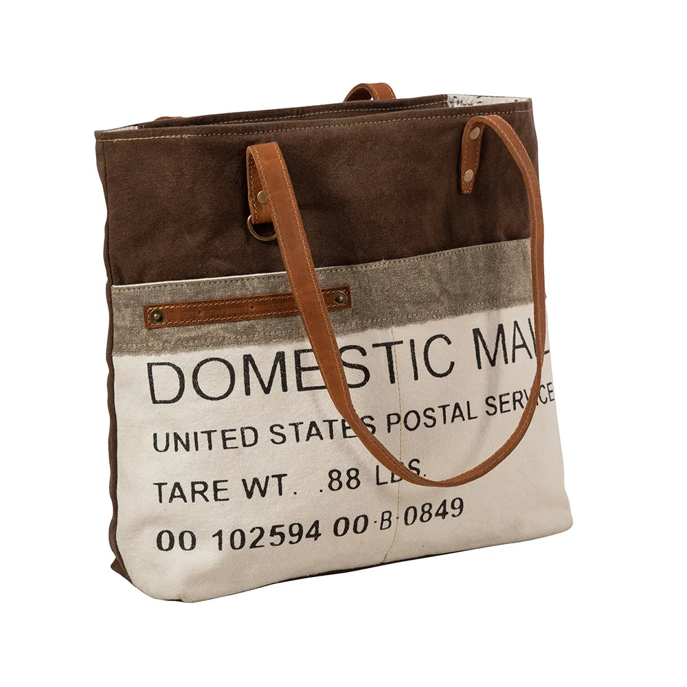 Domestic Mail Tote Bag sold by Myra Bag product image thumbnail 2