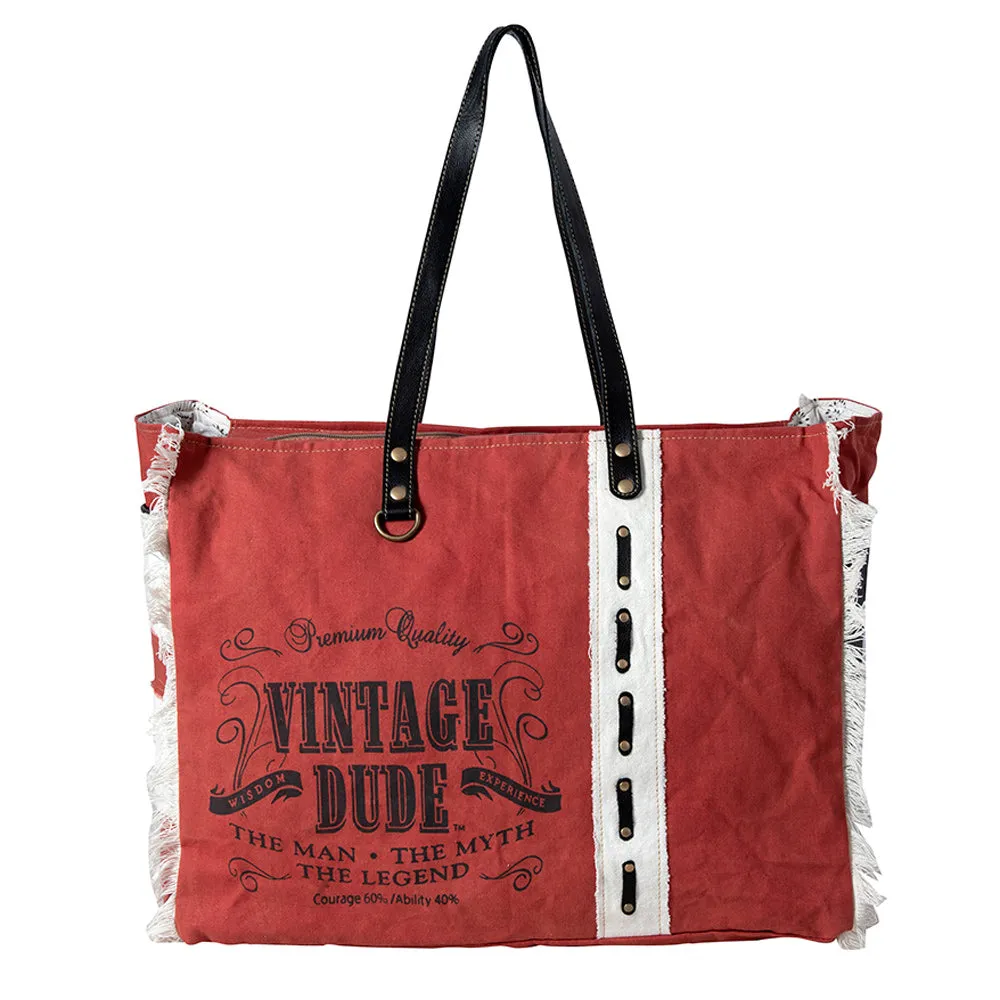 Western Vintage Weekender Bag sold by Myra Bag