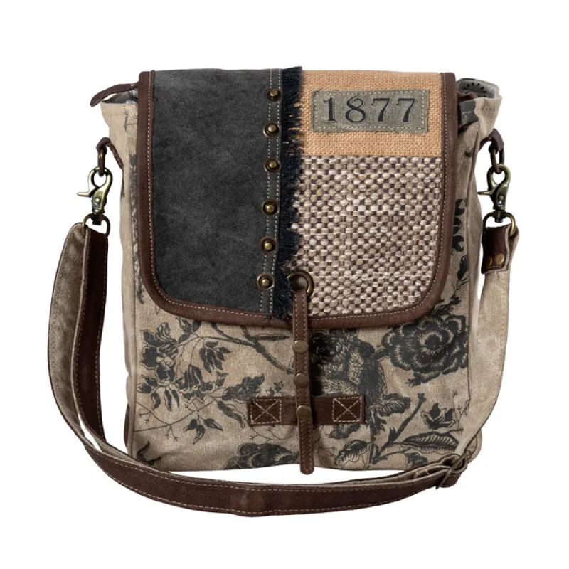 Burlander Floral Patch Shoulder Bag sold by Myra Bag