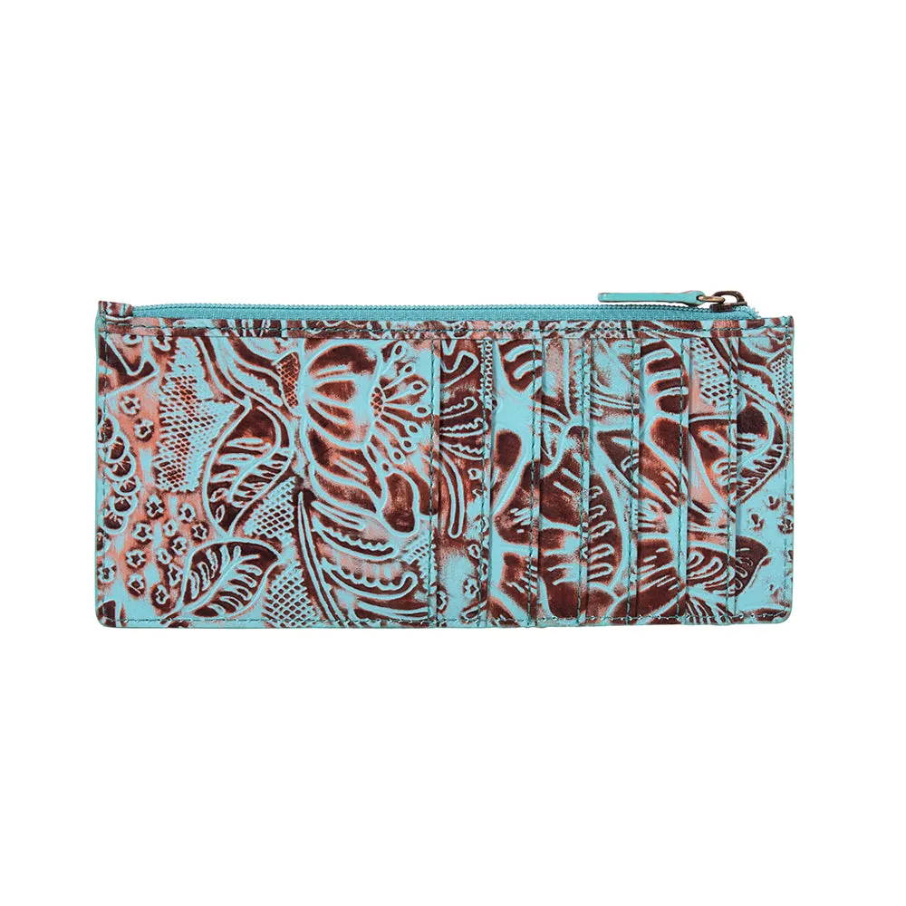 Delilah Creek Hand-tooled Long Card Holder sold by Myra Bag product image thumbnail 3