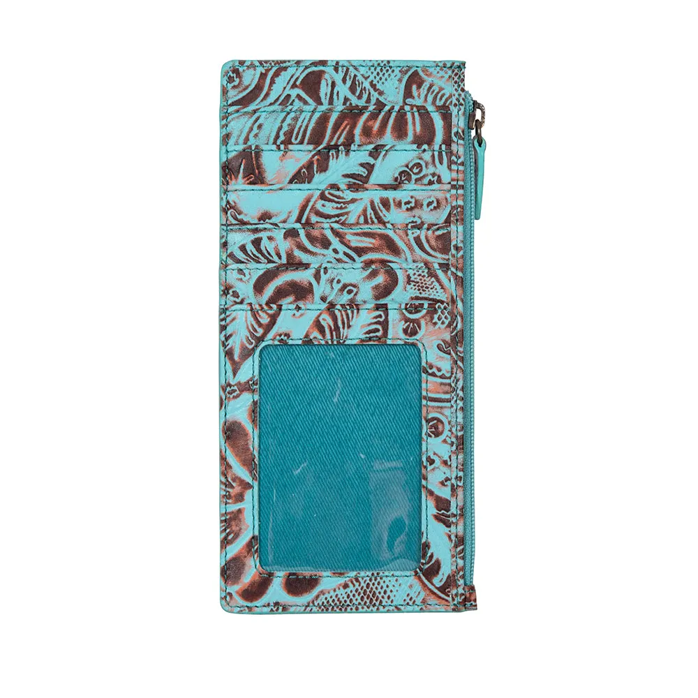 Delilah Creek Hand-tooled Long Card Holder sold by Myra Bag product image thumbnail 4