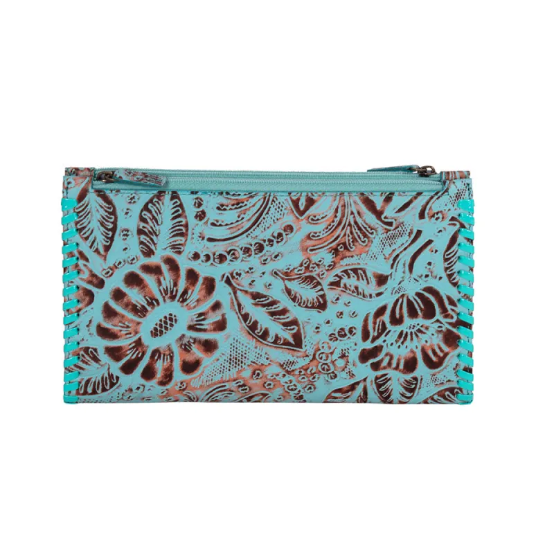 Delilah Creek Hand-tooled Stitched Wallet sold by Myra Bag