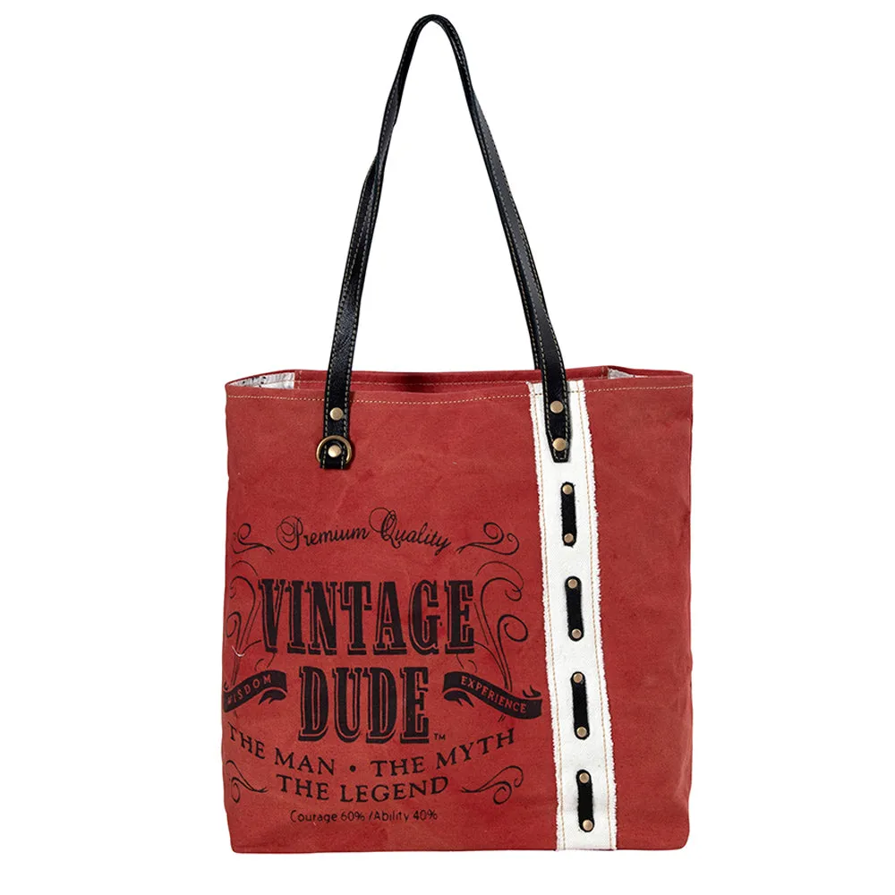 Western Vintage Tote Bag sold by Myra Bag