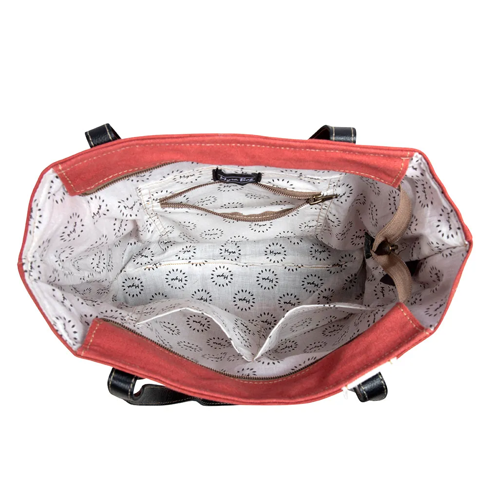 Western Vintage Tote Bag sold by Myra Bag product image thumbnail 4