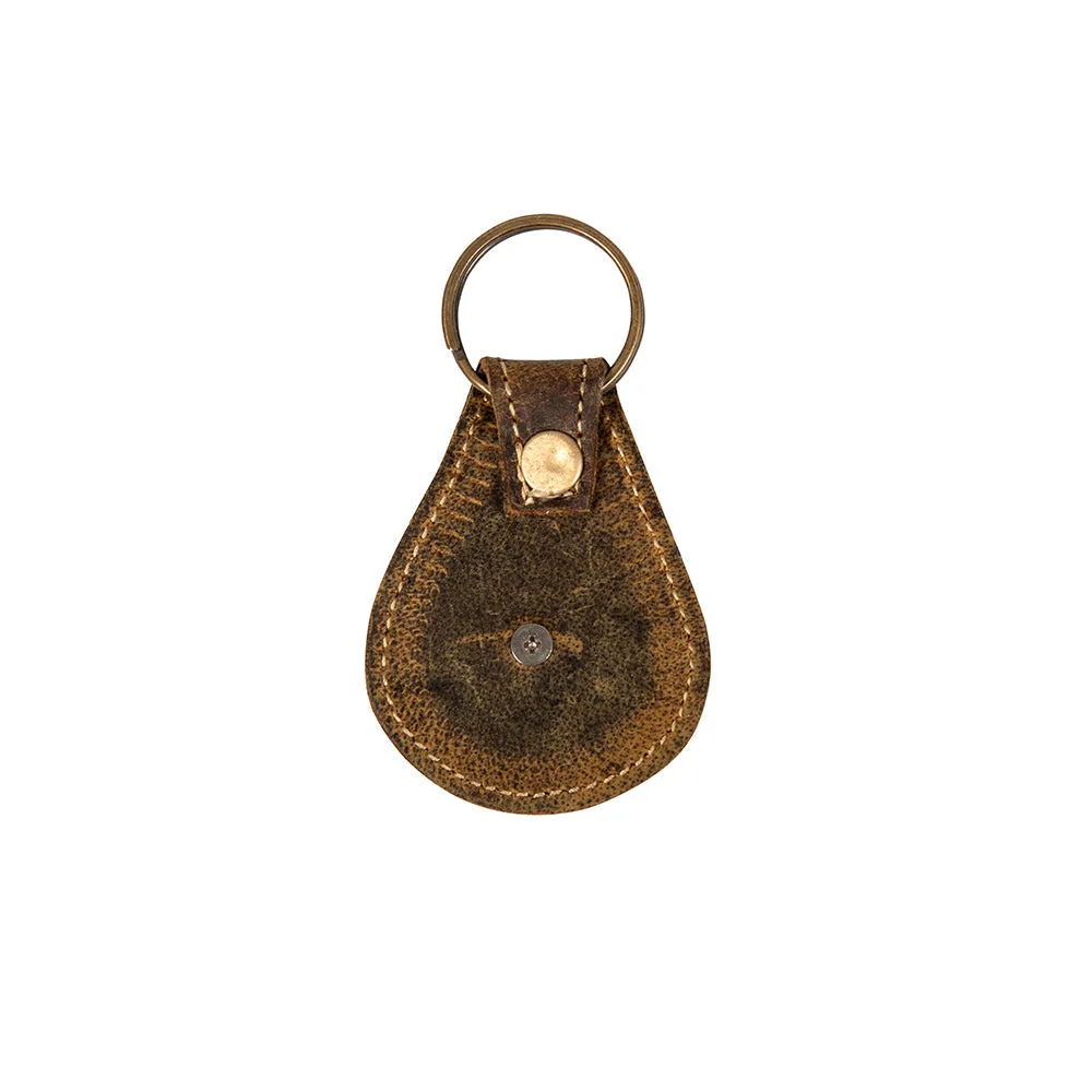 Concho Antiqued Leather Key Fob sold by Myra Bag product image thumbnail 2