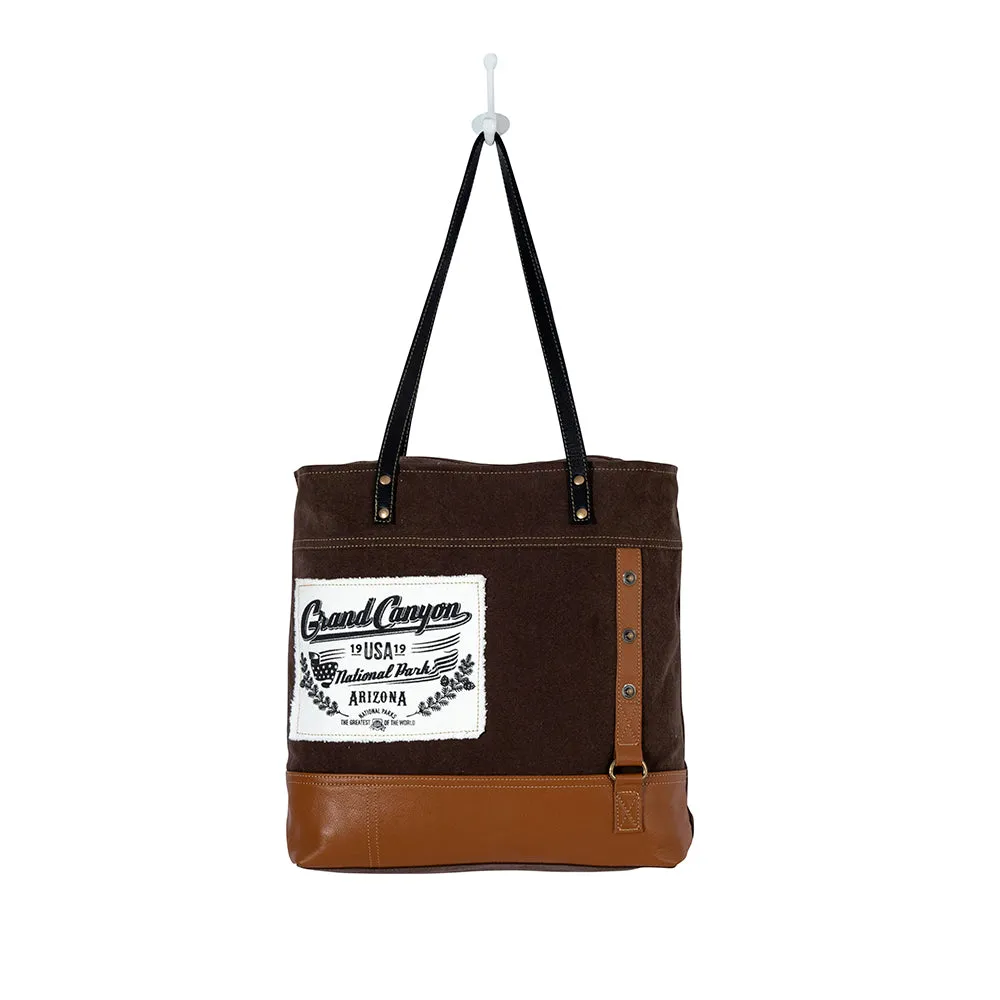 National Park Vintage Look Tote Bag sold by Myra Bag product image thumbnail 5