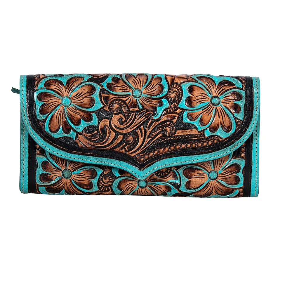 Flower Crest Ridge Wallet sold by Myra Bag