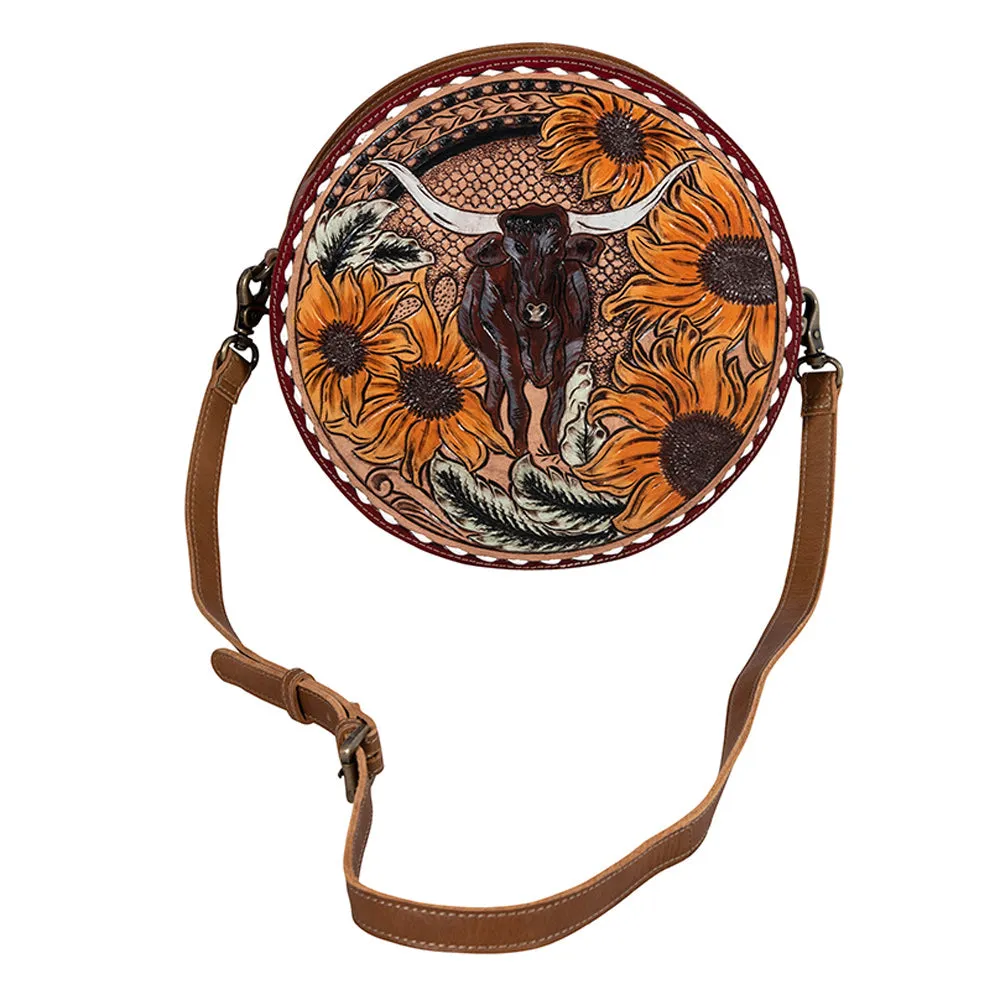 Longhorn Ridge Hand-tool Round Bag sold by Myra Bag