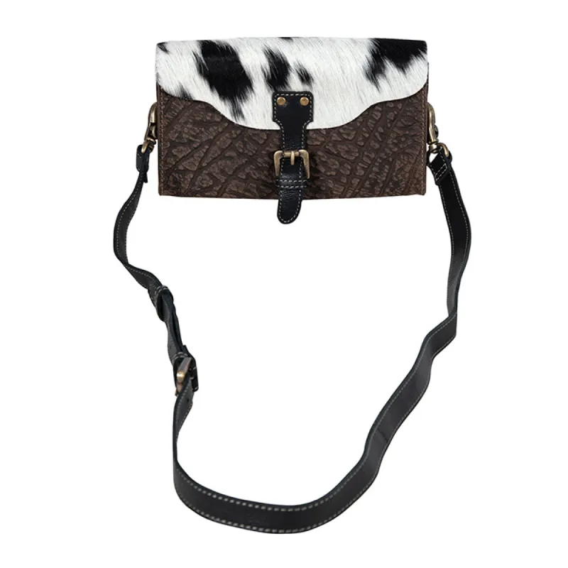 Blazing Bull Trail Leather & Hairon Bag sold by Myra Bag