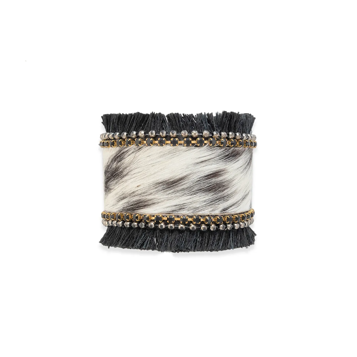 Coal Ridge Hair-on Hide Cuff Bracelet sold by Myra Bag product image thumbnail 4