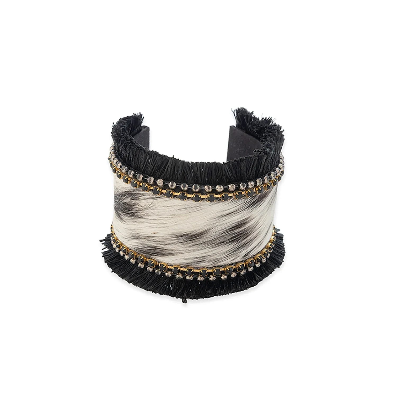 Coal Ridge Hair-on Hide Cuff Bracelet sold by Myra Bag product image thumbnail 3