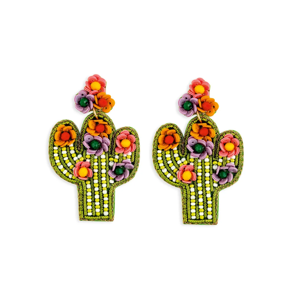 Cactus In Bloom Earrings sold by Myra Bag