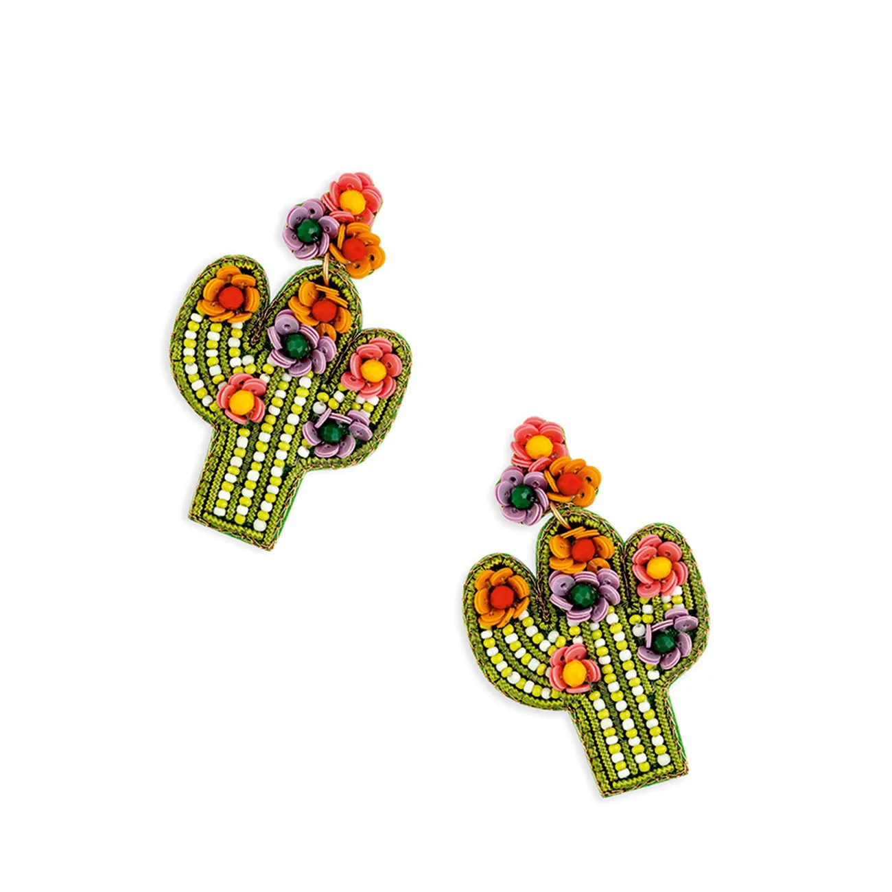 Cactus In Bloom Earrings sold by Myra Bag product image thumbnail 2