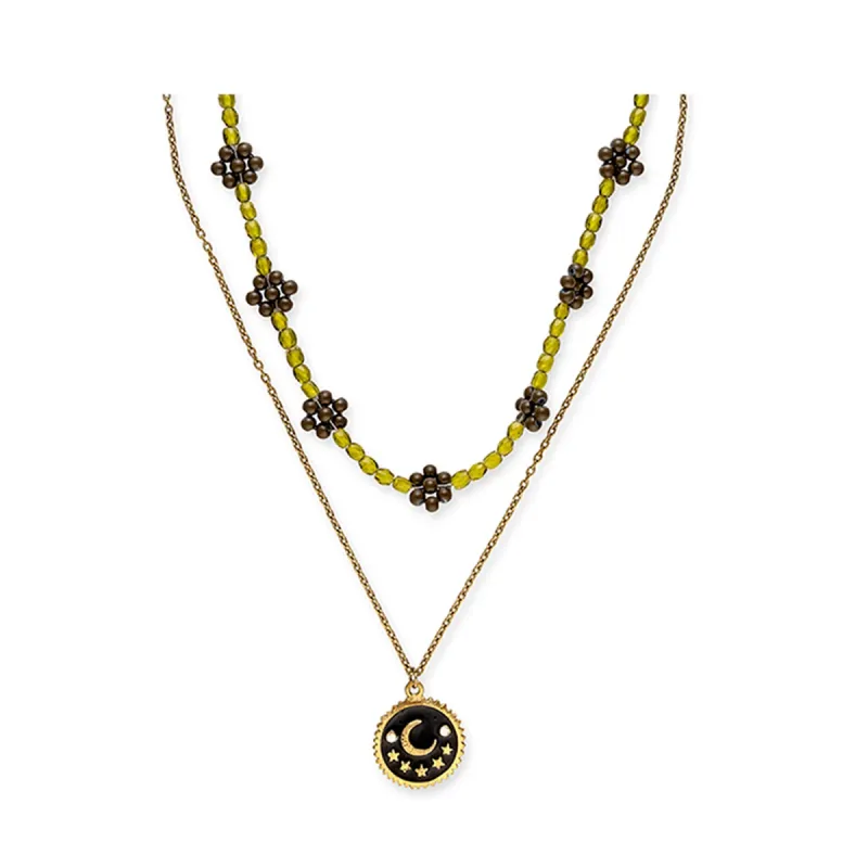 Cosmos Moon Necklace sold by Myra Bag