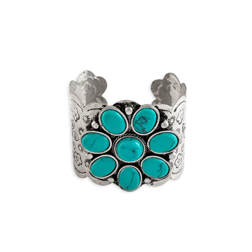 Squash Blossom Cuff Bracelet sold by Myra Bag product image thumbnail 3