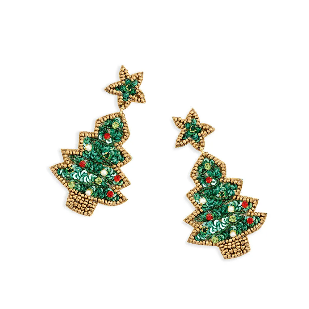 Christmas Tree Classic Earrings sold by Myra Bag product image thumbnail 2