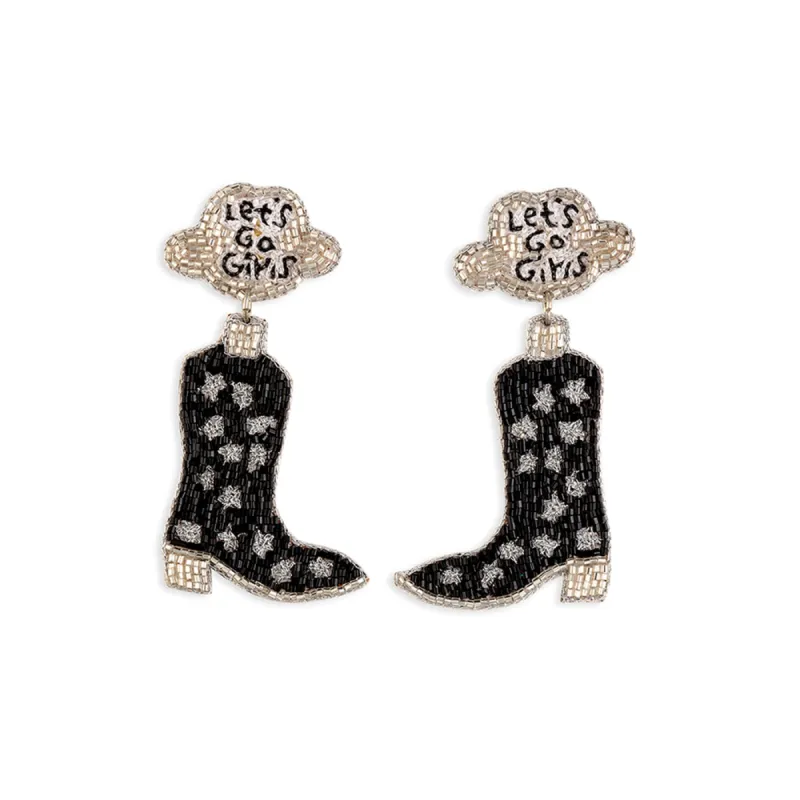 Letâ€™s Go Girls Earrings in Black sold by Myra Bag