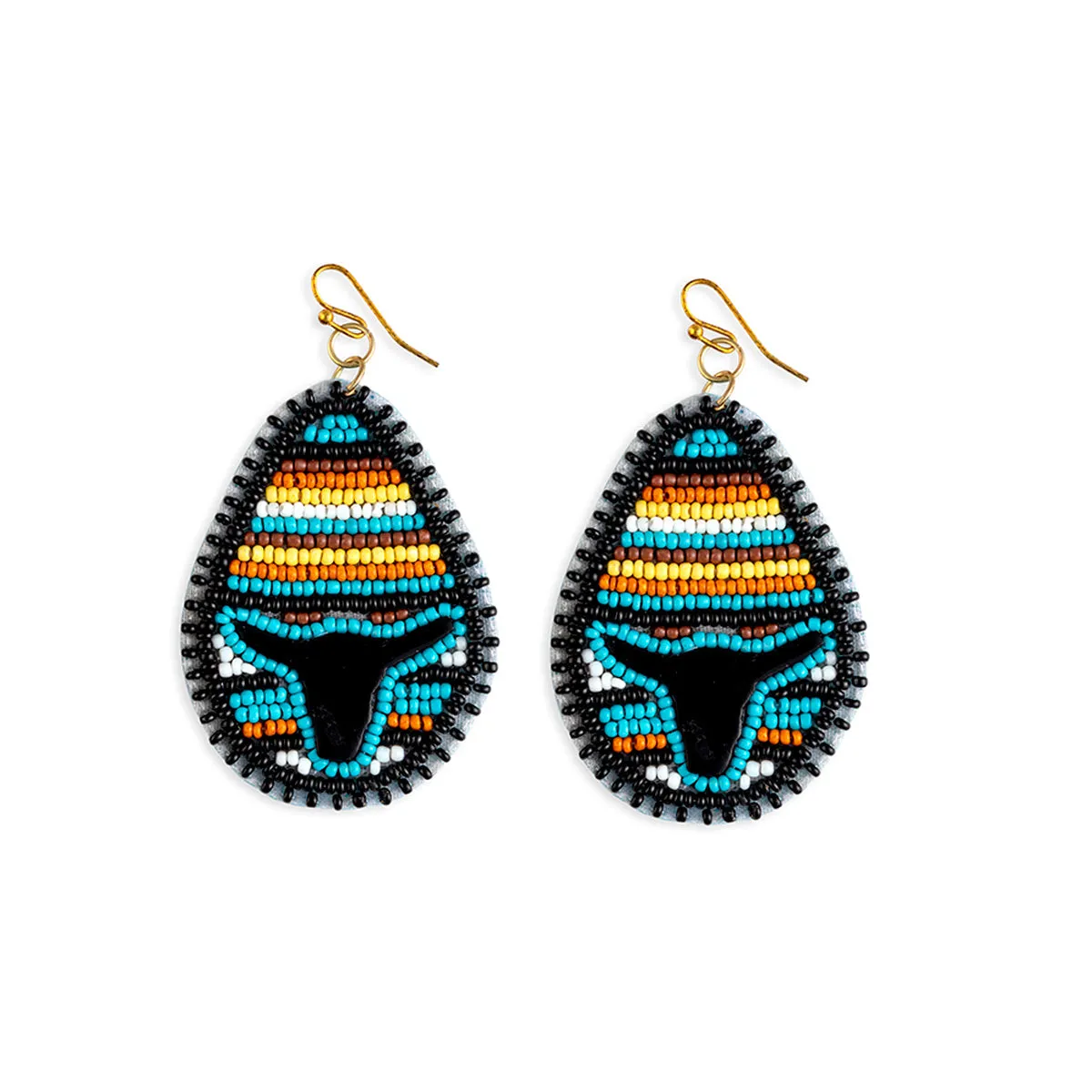 Bison Head Mesa Earrings sold by Myra Bag