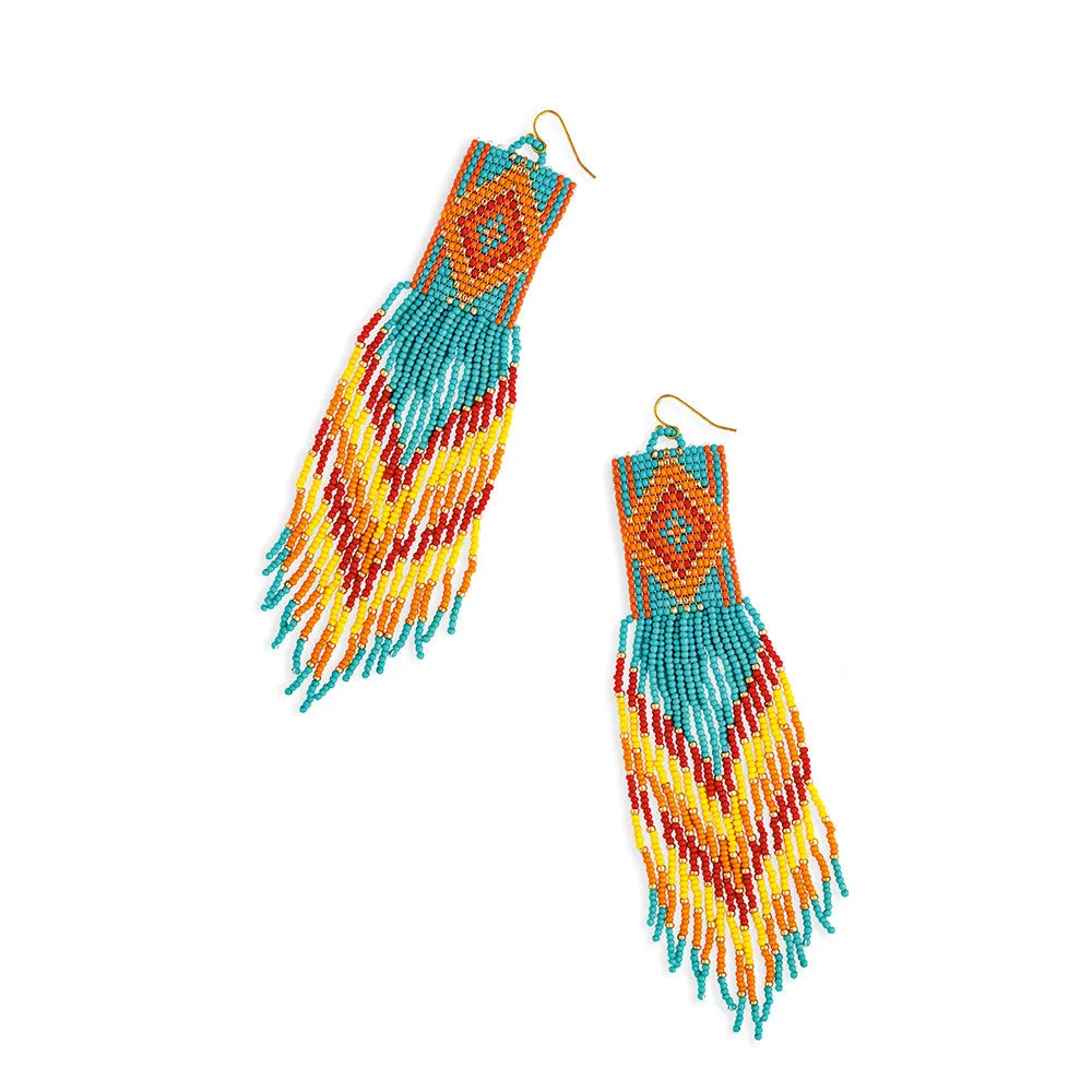 Soaring Hawk Beaded Earrings sold by Myra Bag product image thumbnail 2