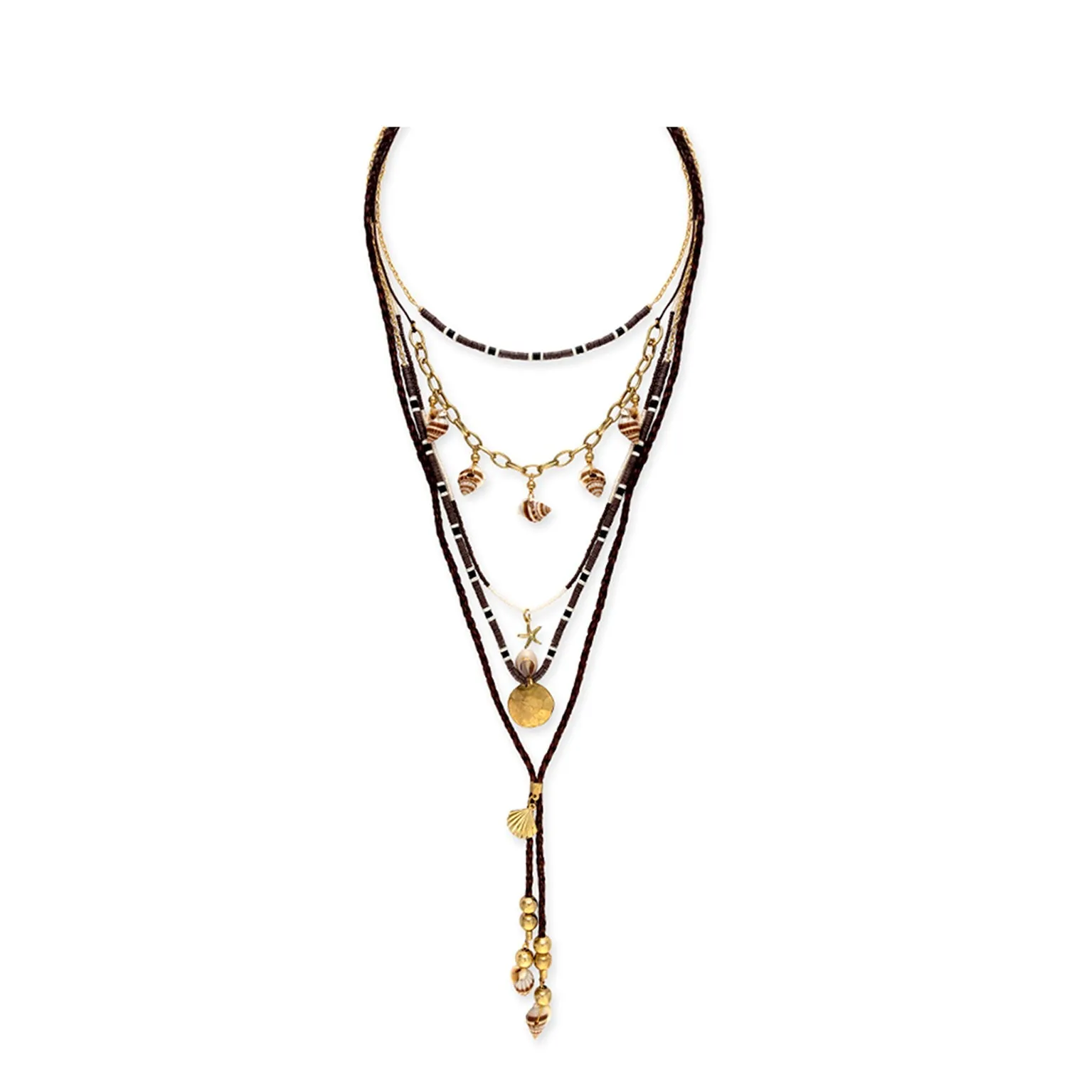 Soothing Shores Multistrand Necklace sold by Myra Bag